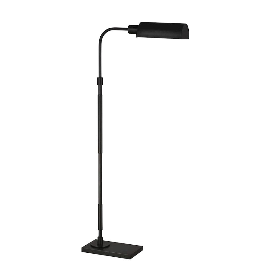 Visual Comfort Studio Kenyon 1 Light Task Floor Lamp, Aged Iron - CT1161AI1