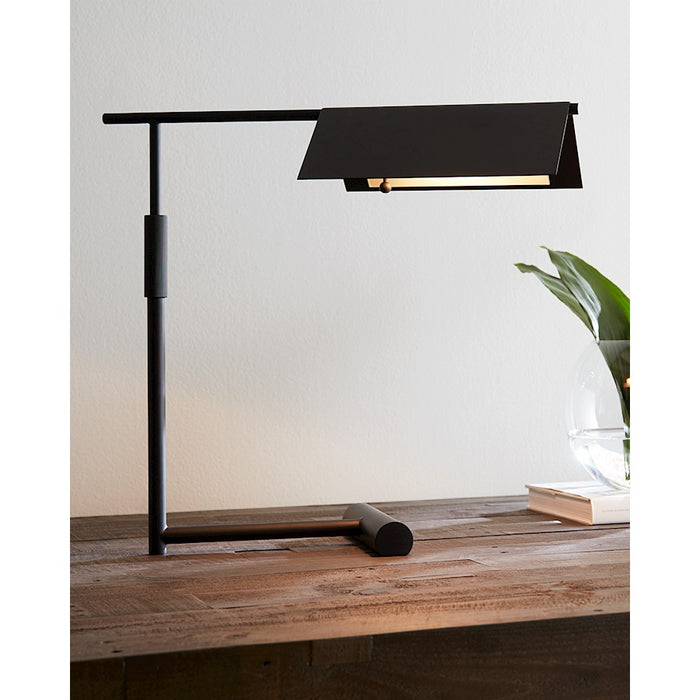 Visual Comfort Studio Foles 1 Light Table Lamp, Midnight Black