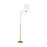 Visual Comfort Studio Belmont 1-Lt XL Floor Lamp, Brass/White - CT1241BBS1