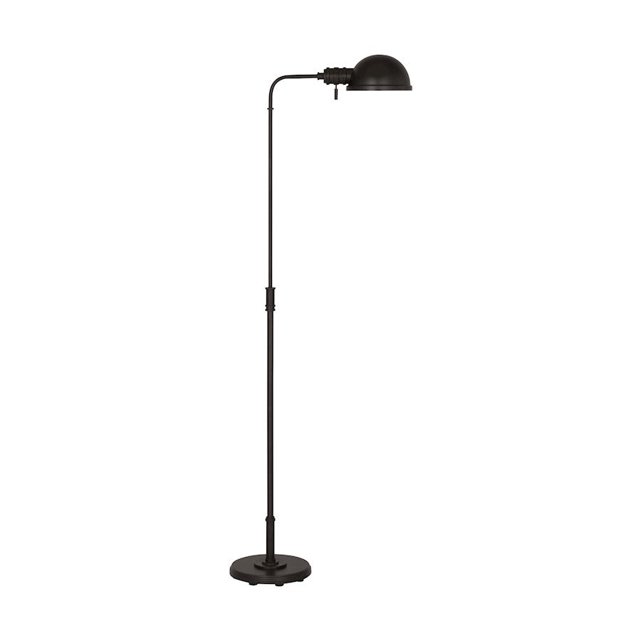 Visual Comfort Studio Belmont 1 Light Large Task Floor Lamp, Iron - CT1251AI1