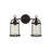 Visual Comfort Studio Stonington 2 Light Vanity, Smith Steel/Clear - CV1002SMS