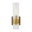 Visual Comfort Studio Geneva 1 Light Sconce, Burnished Brass/Clear - CV1021BBS