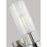 Visual Comfort Studio Geneva 1 Light Sconce, Polished Nickel/Clear