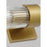 Visual Comfort Studio Geneva 2-Lt Linear Sconce, Burnished/Clear