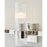 Visual Comfort Studio Geneva 3 Light Vanity, Polished Nickel/Clear