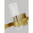 Visual Comfort Studio Geneva 4 Light Vanity, Burnished Brass/Clear