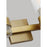 Visual Comfort Studio Geneva 4 Light Vanity, Burnished Brass/Clear