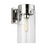 Visual Comfort Studio Garrett 1 Light Sconce, Polished Nickel/Clear