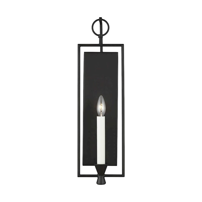 Visual Comfort Studio Keystone 1 Light Sconce, Aged Iron - CW1021AI