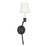 Visual Comfort Studio Westerly 1-Lt Sconce, Smith Steel/White Linen