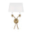 Visual Comfort Studio Westerly 2 Light Double Sconce, Ant Gild/White - CW1032ADB