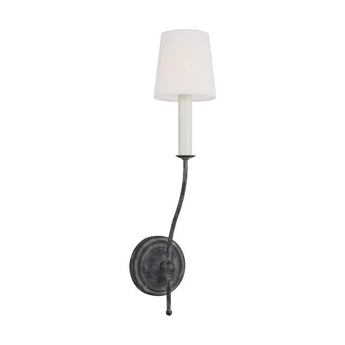 Visual Comfort Studio Richmond 1-Lt Sconce, Weathered Galv/White