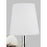 Visual Comfort Studio Hanover 1-Lt Sconce, Pol Nickel/White Linen