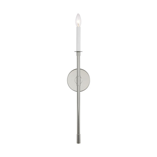 Visual Comfort Studio Bayview 1 Light Sconce, Polished Nickel - CW1091PN