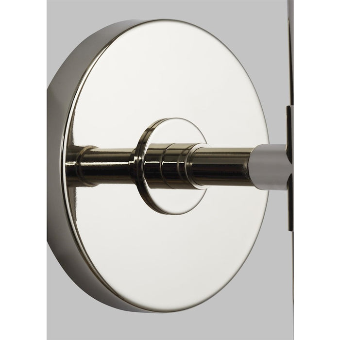 Visual Comfort Studio Bayview 1 Light Sconce, Polished Nickel