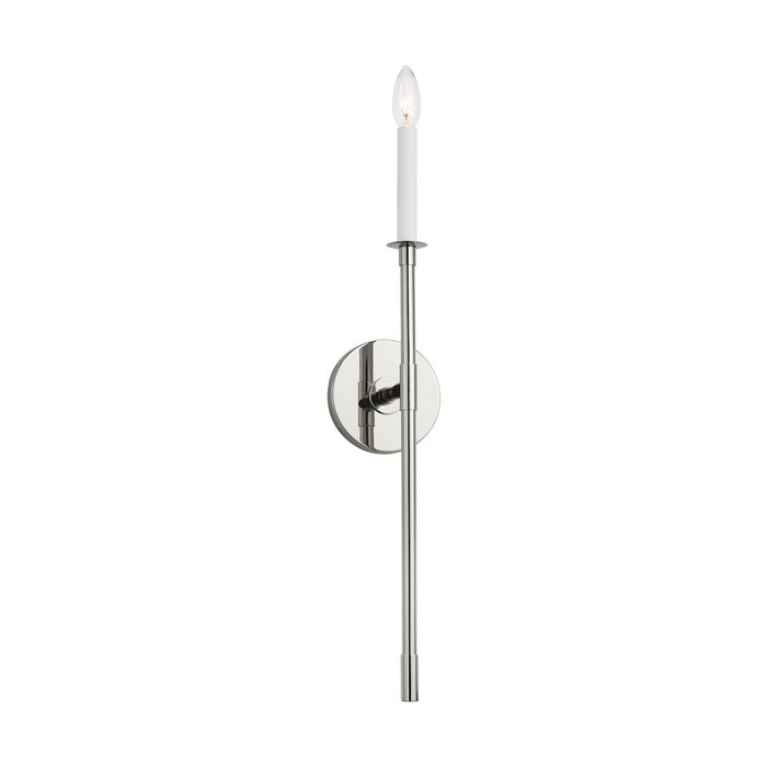 Visual Comfort Studio Bayview 1 Light Sconce, Polished Nickel