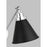 Visual Comfort Studio 1121 Wellfleet 1-Lt Single Arm Sconce, BK/NK