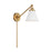 Visual Comfort Studio 1121 Wellfleet Single Arm Sconce, WH/BS