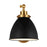 Visual Comfort Studio 1131 Wellfleet Single Arm Sconce, BK/BS - CW1131MBKBBS