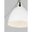 Visual Comfort Studio 1131 Wellfleet 1-Lt Single Arm Sconce, WH/NK