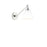 Visual Comfort Studio 1131 Wellfleet 1-Lt Single Arm Sconce, WH/NK