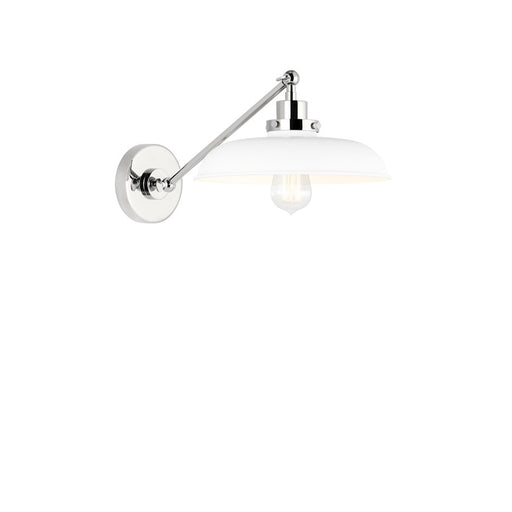 Visual Comfort Studio 1141 Wellfleet 1-Lt Single Arm Sconce, WH/NK