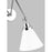 Visual Comfort Studio 1151 Wellfleet 1-Lt Double Arm Sconce, WH/NK