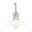 Visual Comfort Studio 1171 Wellfleet 1-Lt Double Arm Sconce, WH/NK - CW1171MWTPN