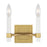 Visual Comfort Studio Marston 2-Lt Double Sconce, Burnished - CW1222BBS