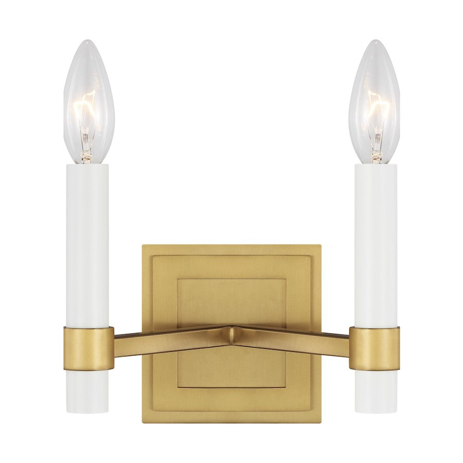 Visual Comfort Studio Marston 2-Lt Double Sconce, Burnished - CW1222BBS