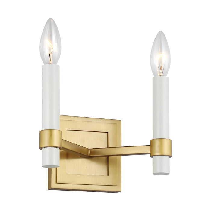 Visual Comfort Studio Marston 2-Lt Double Sconce, Burnished