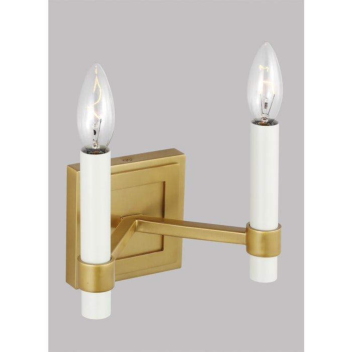 Visual Comfort Studio Marston 2-Lt Double Sconce, Burnished