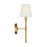 Visual Comfort Studio Perth 1Lt Wall Sconce, Brass/White Linen