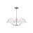 Visual Comfort Studio Burke 5-Lt Med Chandelier, Brushed Steel/White - DJC1005BS