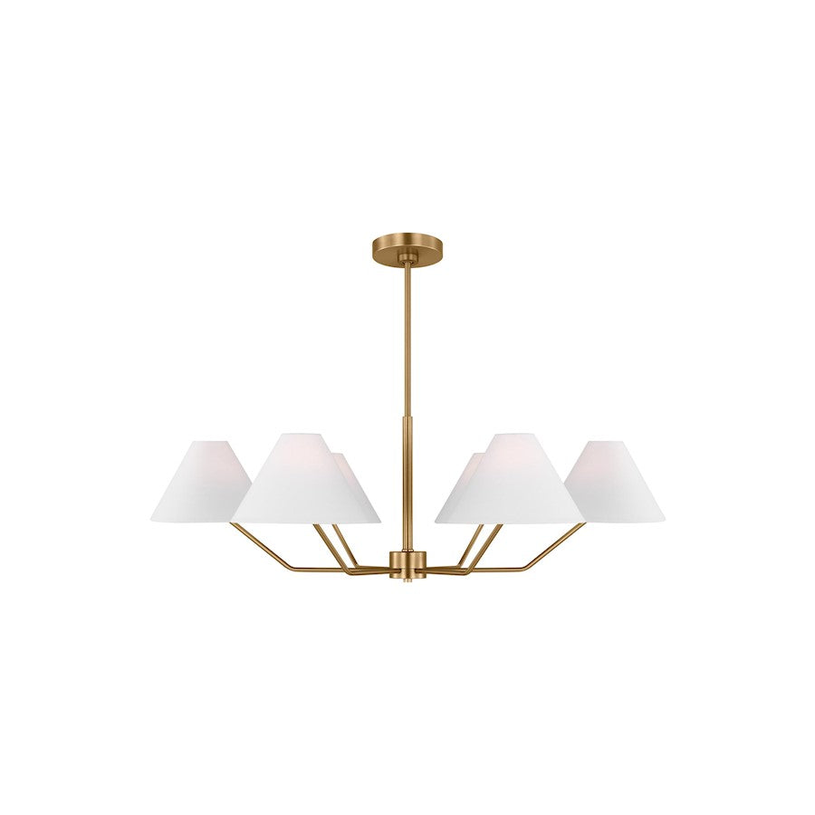 Visual Comfort Studio Burke 5-Lt Large Chandelier - Thumbnail 2