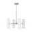 Visual Comfort Studio Capalino 8-Lt Med Chandelier, Brushed Steel/WH - DJC1048BS