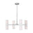 Visual Comfort Studio Capalino 8-Lt LG Chandelier, Brushed Steel/WH - DJC1058BS