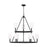 Visual Comfort Studio Egmont 9-Lt XL Chandelier, Black/White - DJC1099MBK