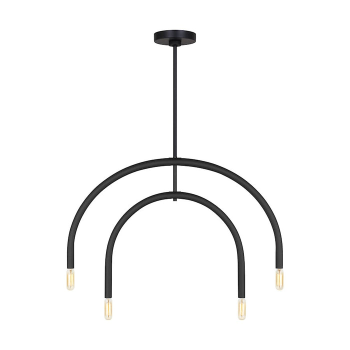 Visual Comfort Studio Hadden 4 Light Small Chandelier, Midnight - DJC1104MBK