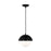 Visual Comfort Studio Hyde 1 Light Small Pendant, Midnight/Opal - DJP1021MBK