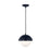 Visual Comfort Studio Hyde 1 Light Small Pendant, Navy/Opal - DJP1021NVY