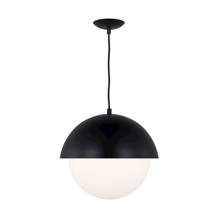 Visual Comfort Studio Hyde 1 Light Large Pendant, Midnight/Opal - DJP1041MBK