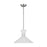 Visual Comfort Studio Belcarra 1-Lt Med Pendant, Steel/Etched White