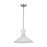 Visual Comfort Studio Belcarra 1-Lt Med Pendant, Steel/Etched White