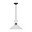 Visual Comfort Studio Belcarra 1-Lt Med Pendant, Black/Etched White