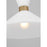 Visual Comfort Studio Belcarra 1-Lt Med Pendant, Brass/Etched White