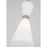 Visual Comfort Studio Belcarra 1-Lt SM Pendant, Steel/Etched White