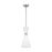 Visual Comfort Studio Belcarra 1-Lt SM Pendant, Steel/Etched White