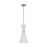 Visual Comfort Studio Belcarra 1-Lt SM Pendant, Steel/Etched White