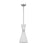 Visual Comfort Studio Belcarra 1-Lt SM Pendant, Steel/Etched White